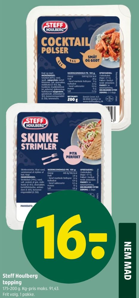 Steff Houlberg, Cocktailpølser