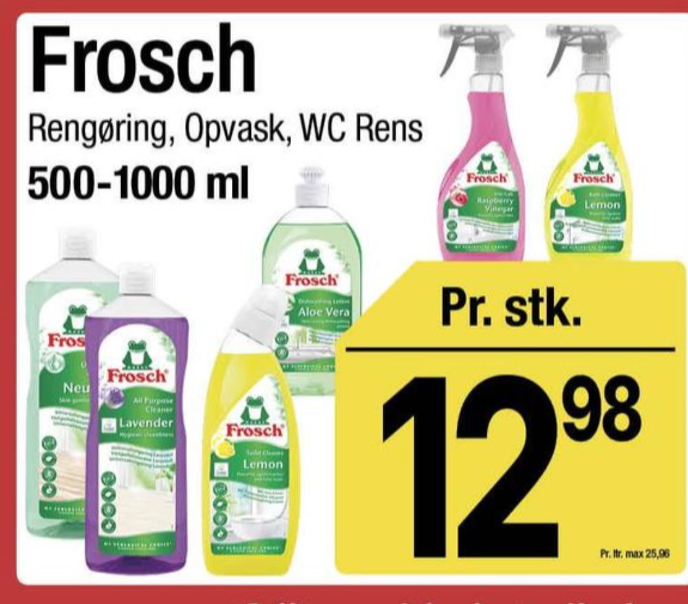 Frosch, Opvaskemiddel