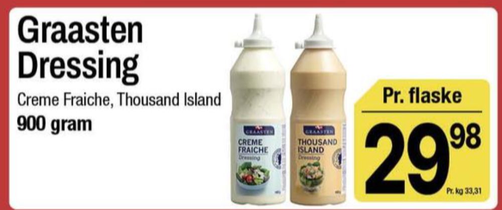 Graasten, Creme Fraiche Dressing