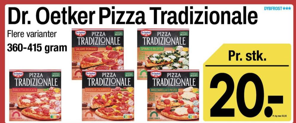 Tradizionale, Pancetta Delicata Pizza