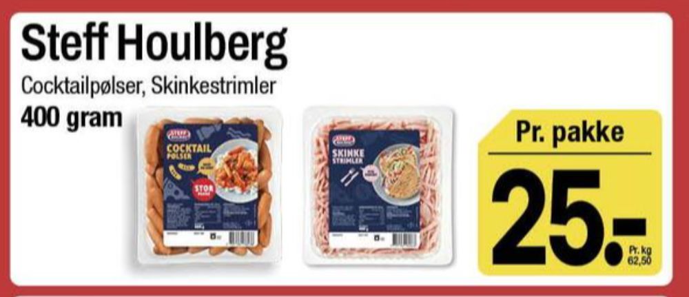 Steff Houlberg, Cocktailpølser