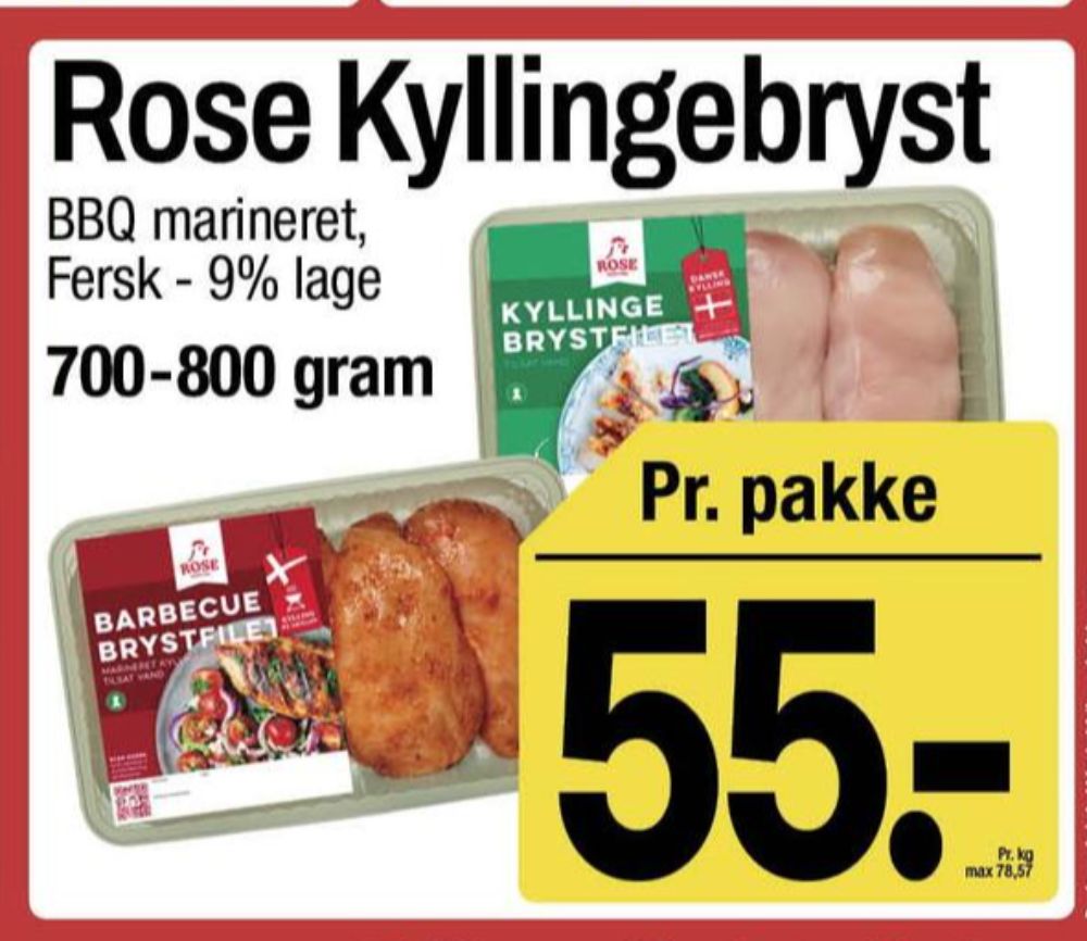 Rose, Kyllingebrystfilet