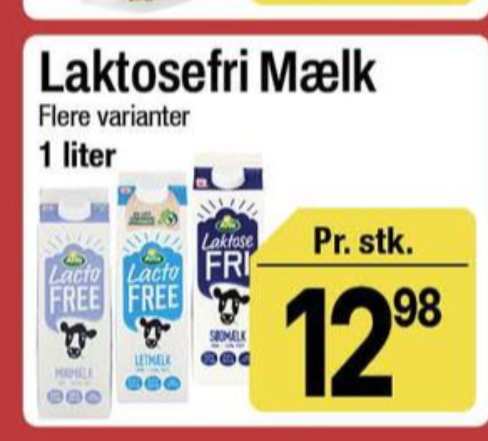 Arla Lacto FREE, Sødmælk