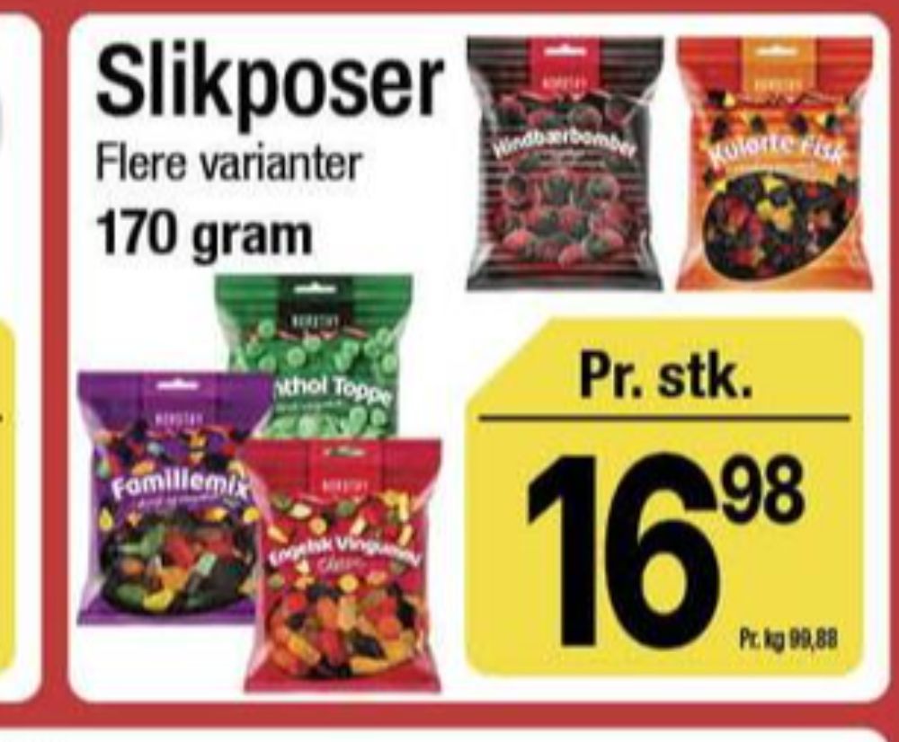 Nordthy Engelsk Vingummi, Slikposer