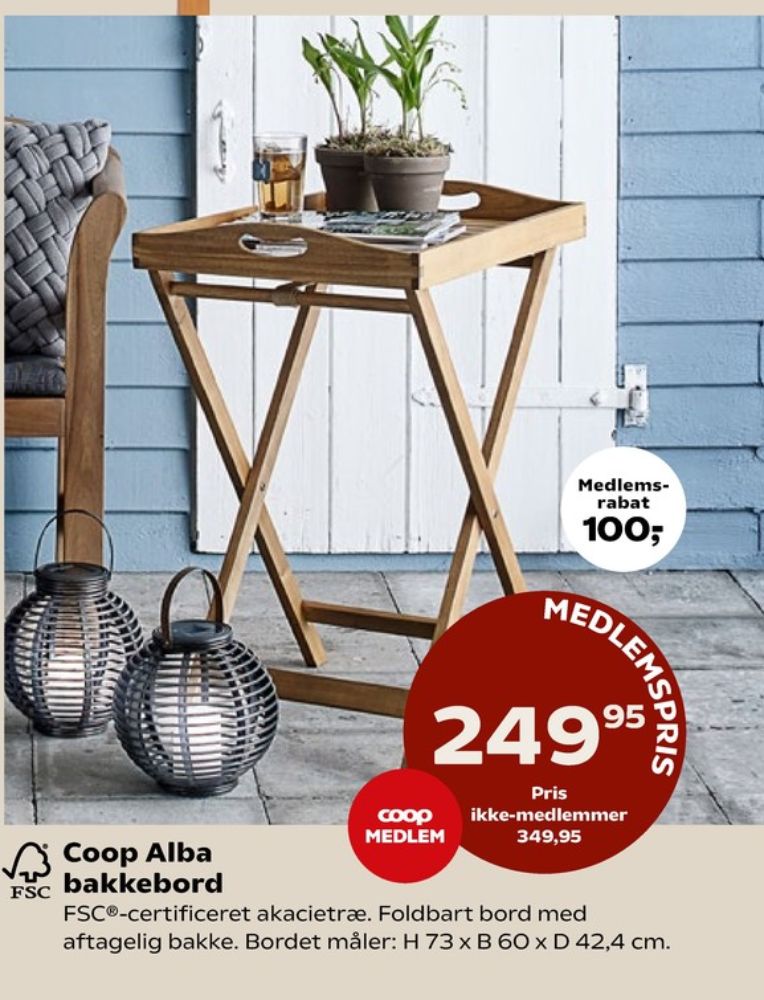Coop, Bakkebord