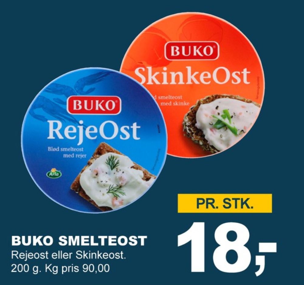 Buko Smelte, Smøreost Rejeost