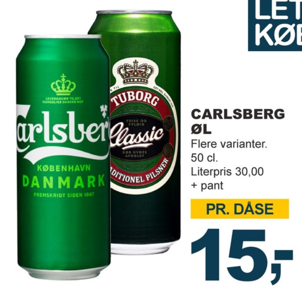 Tuborg Classic, Øl