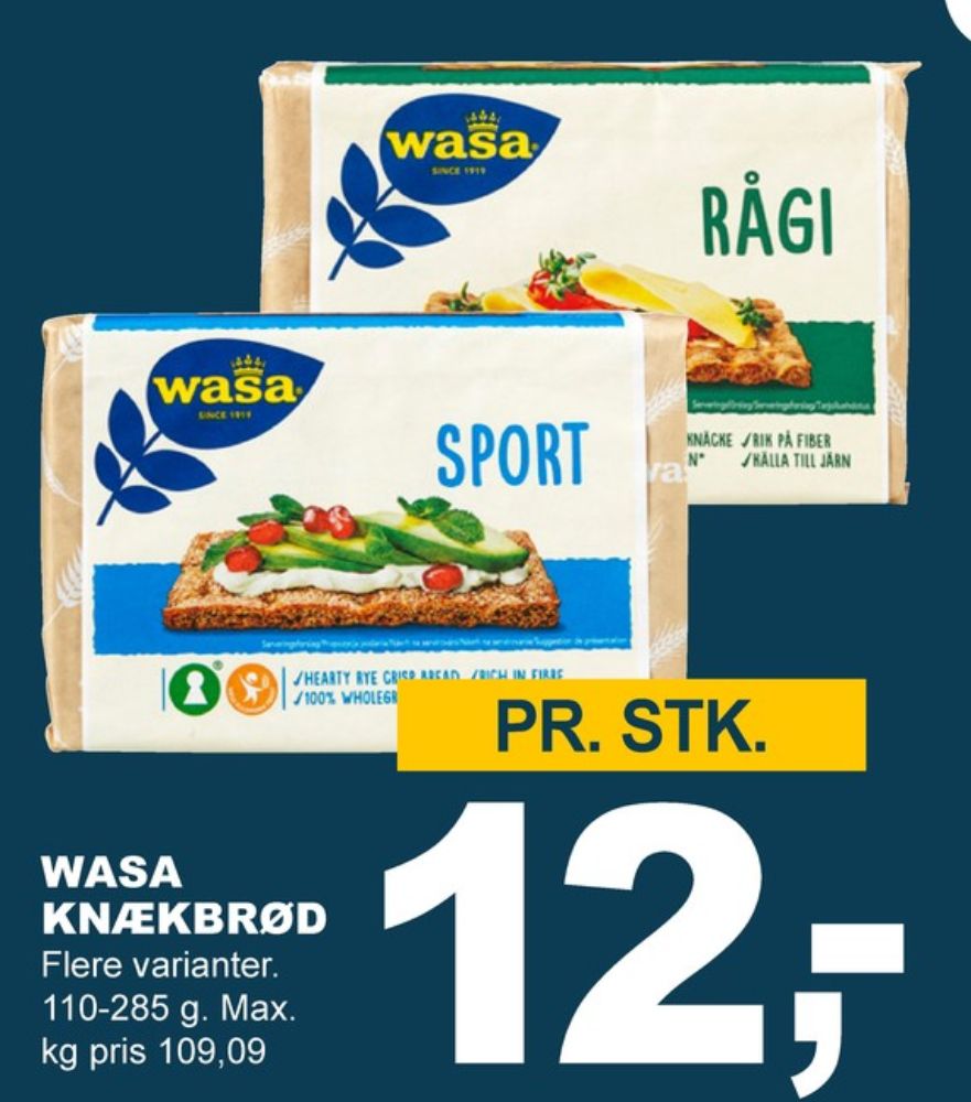 Wasa, Sport knækbrød