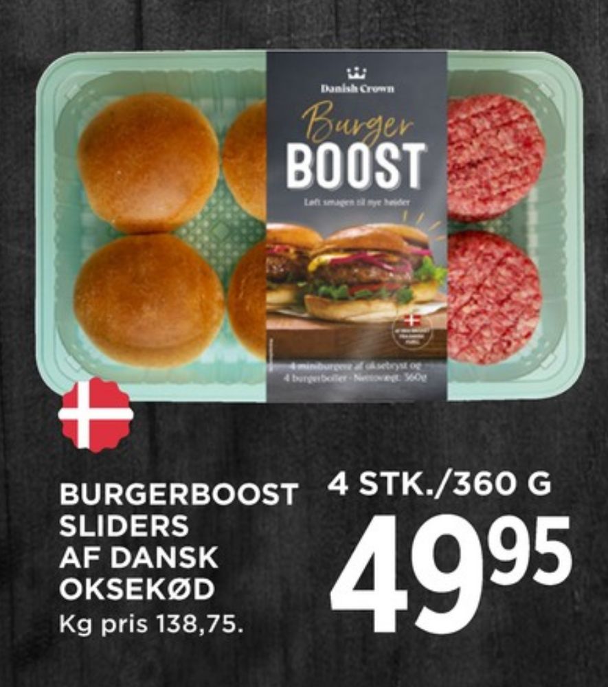 Danish Crown Burger Boost, Hakkebøffer Sliders