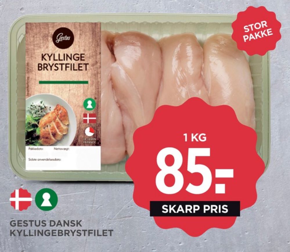 Gestus, Kyllingebrystfilet