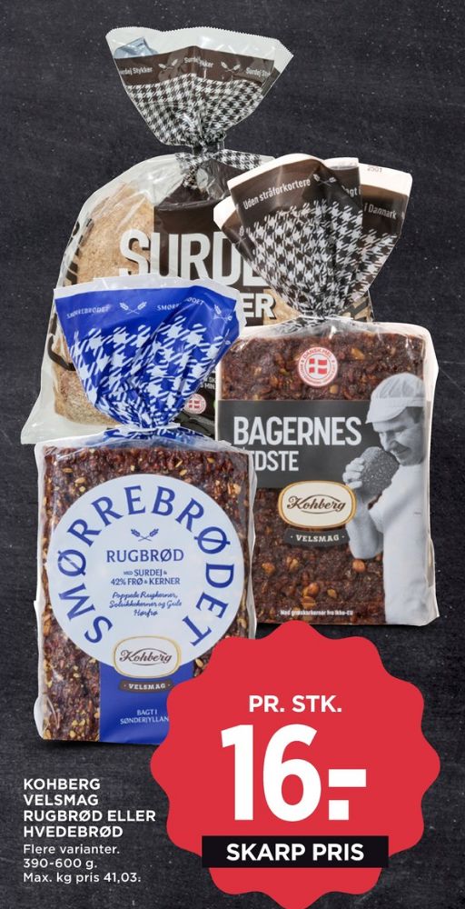 Kohberg Bagernes Bedste, Rugbrødsskiver