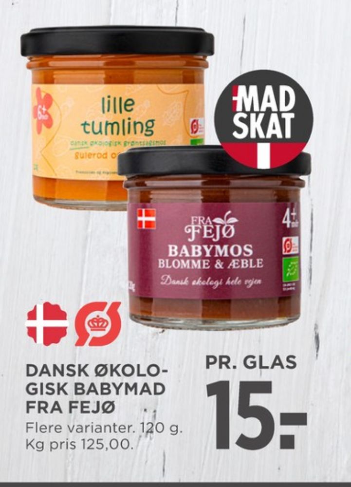 Fejø Dansk Kernefrugt, Babymad