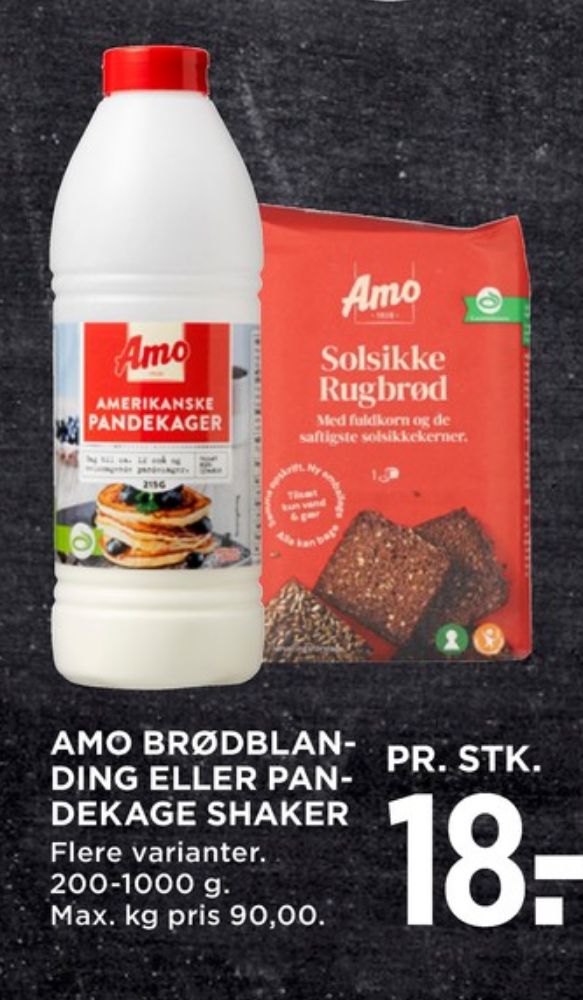 Amo, Solsikkerugbrødsblanding