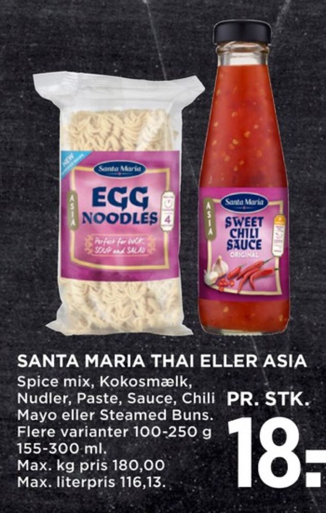 Santa Maria, Eggnoodles