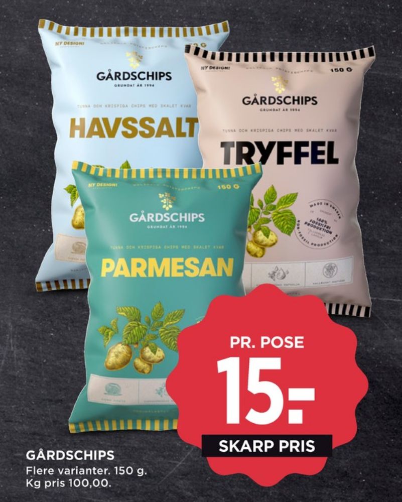 Gårdchips, Havssalt Chips