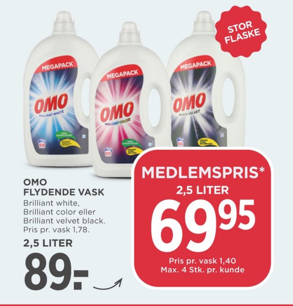 Omo, Vaskemiddel-flydende