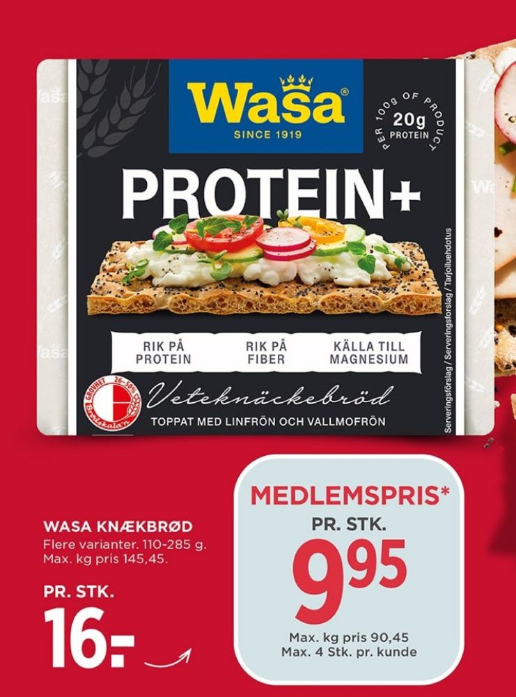 Wasa, Protein+ Knækbrød