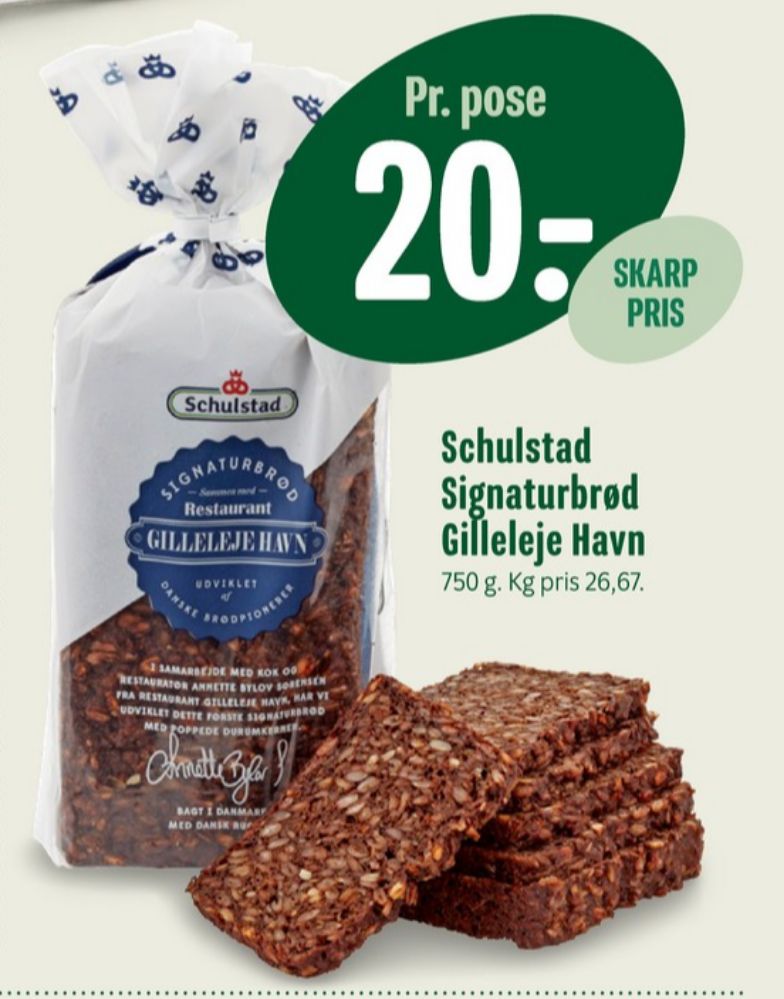 Schulstad Signaturbrød Restaurant Gillelejehavn, Rugbrødsskiver