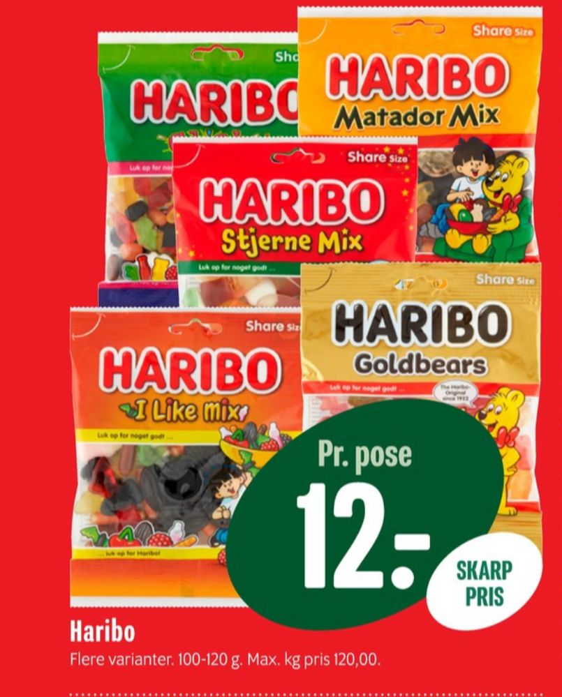 Haribo Stjernemix, Slikposer