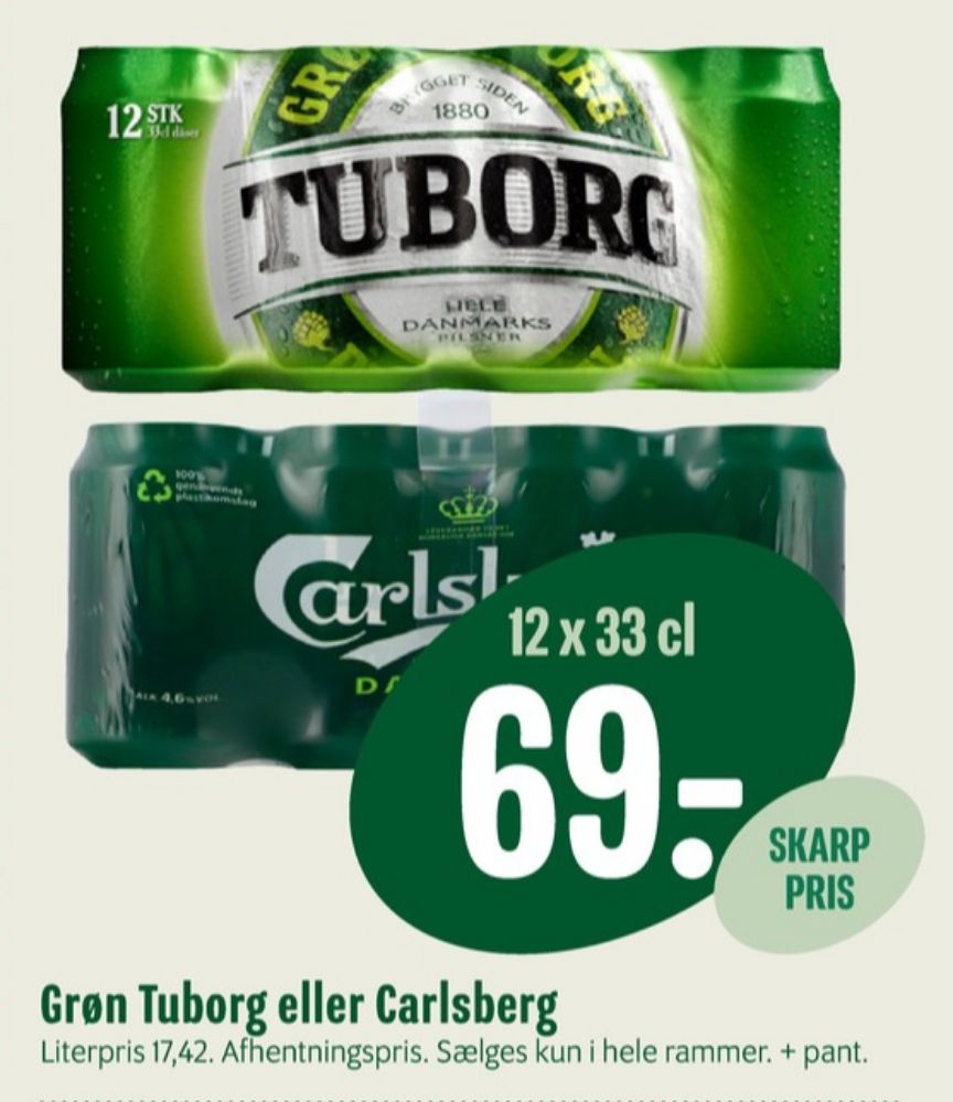 Tuborg Grøn, Øl 12 pk.