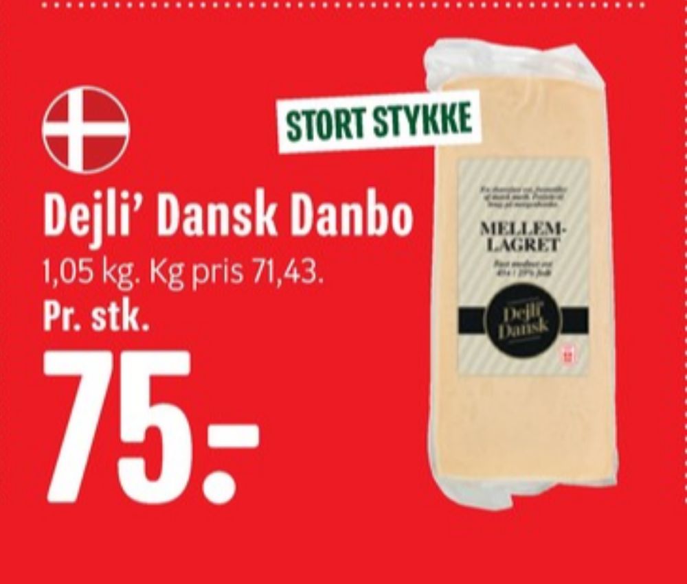 Dejli Dansk, Skæreost Mellemlagret