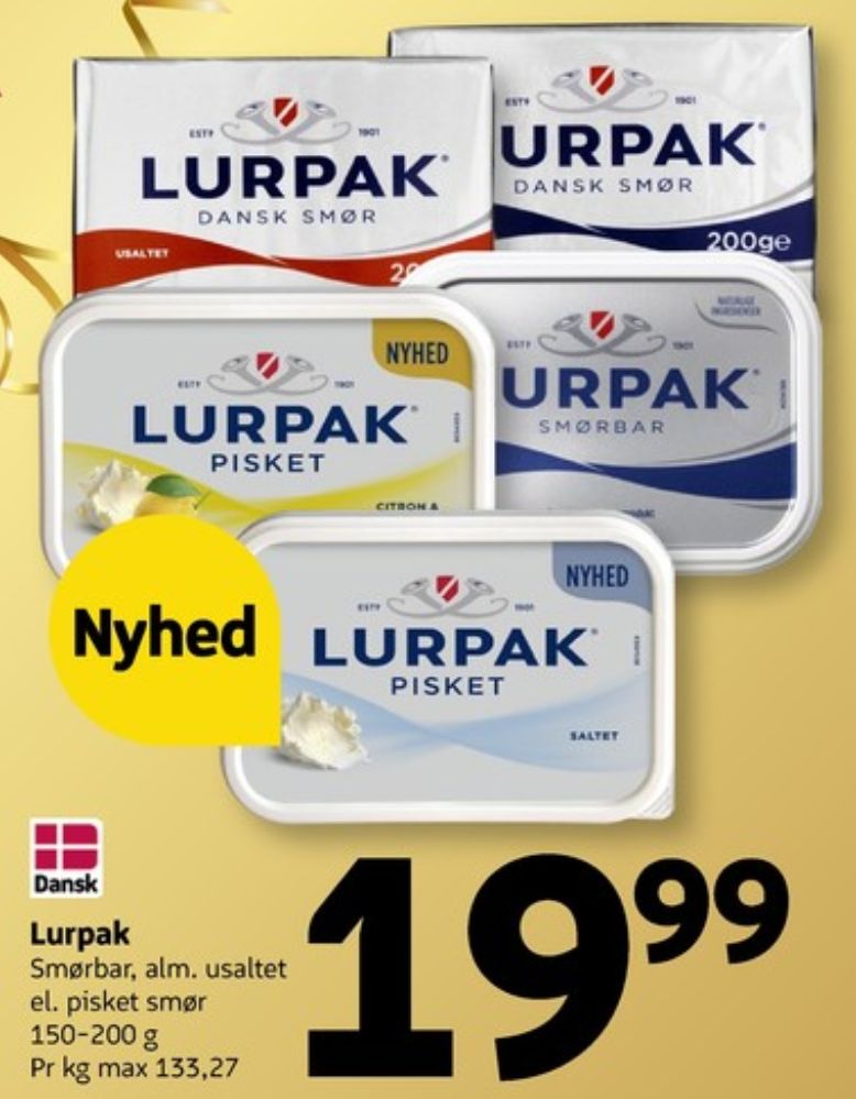 Lurpak, Smørbar