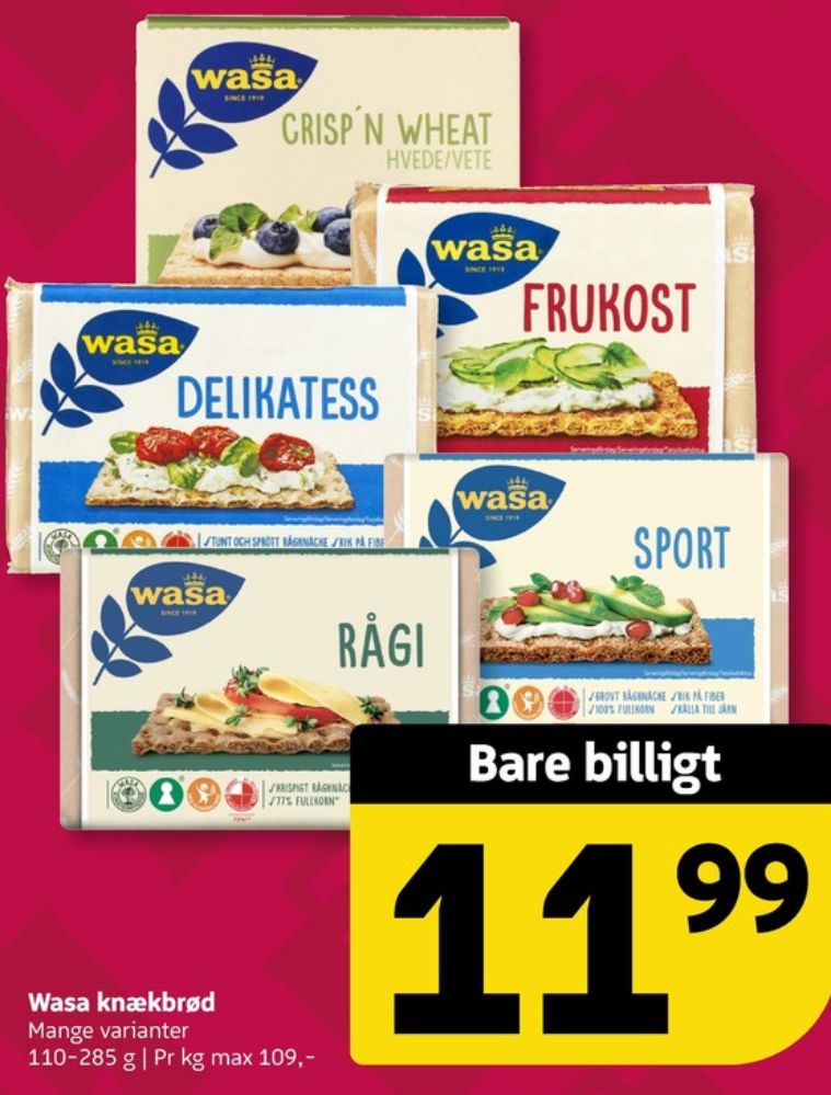 Wasa, Rågi knækbrød