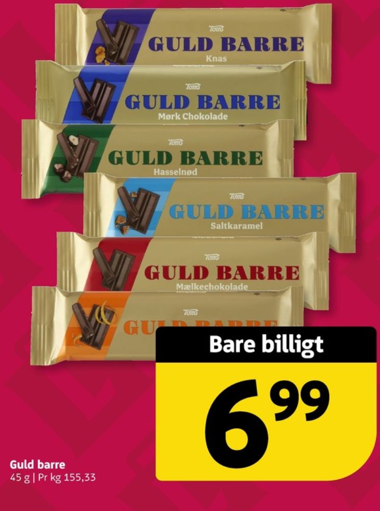 Toms Guldbarre, Chokoladebar Mørk Chokolade