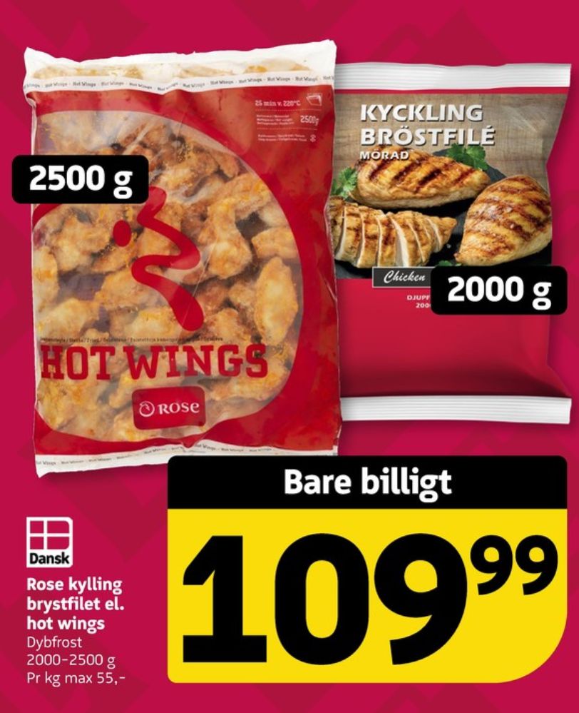 Rose, Kyllingebrystfilet