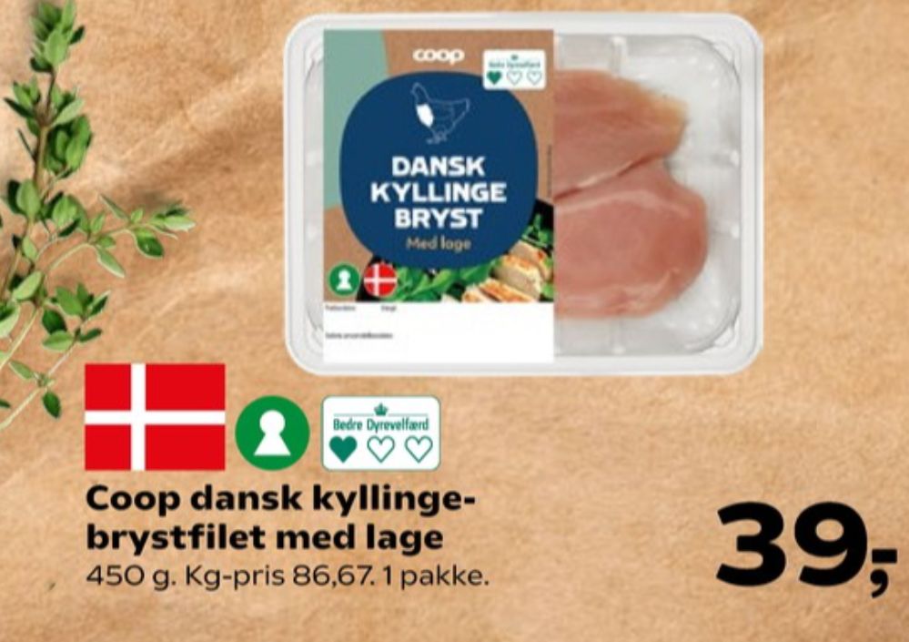 Coop, Kyllingebrystfilet