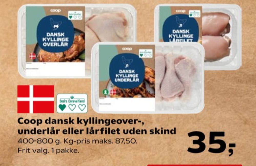 Coop, Kyllingeunderlår