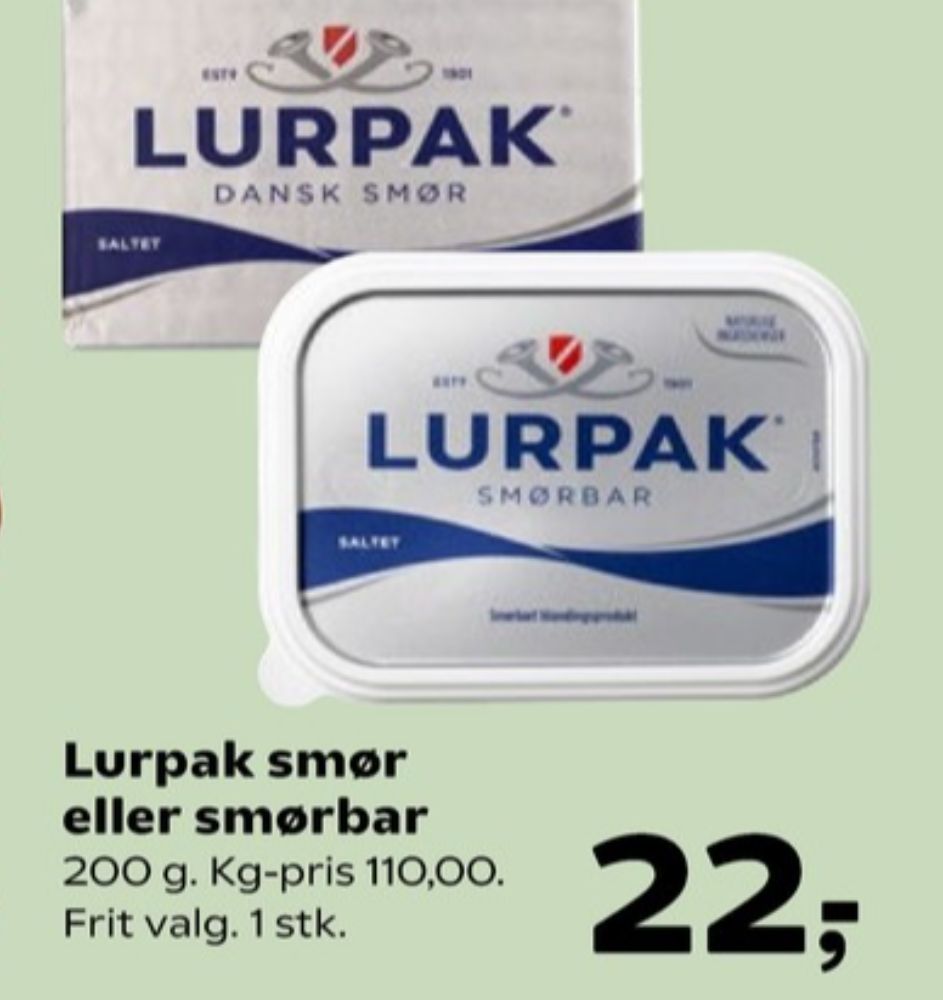Lurpak, Smør