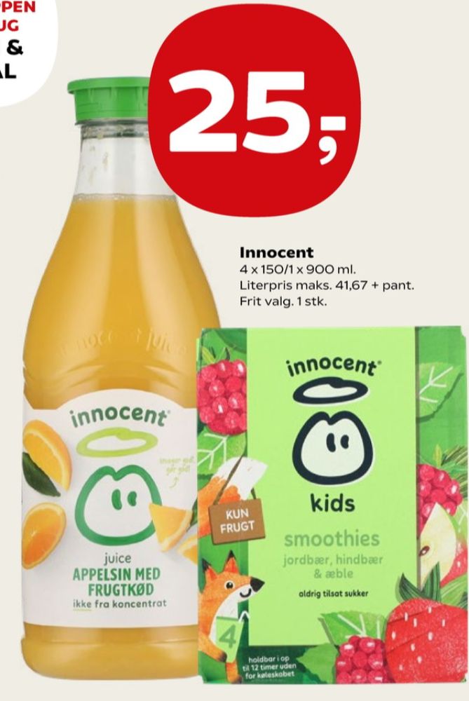 innocent, Appelsinjuice med frugtkød