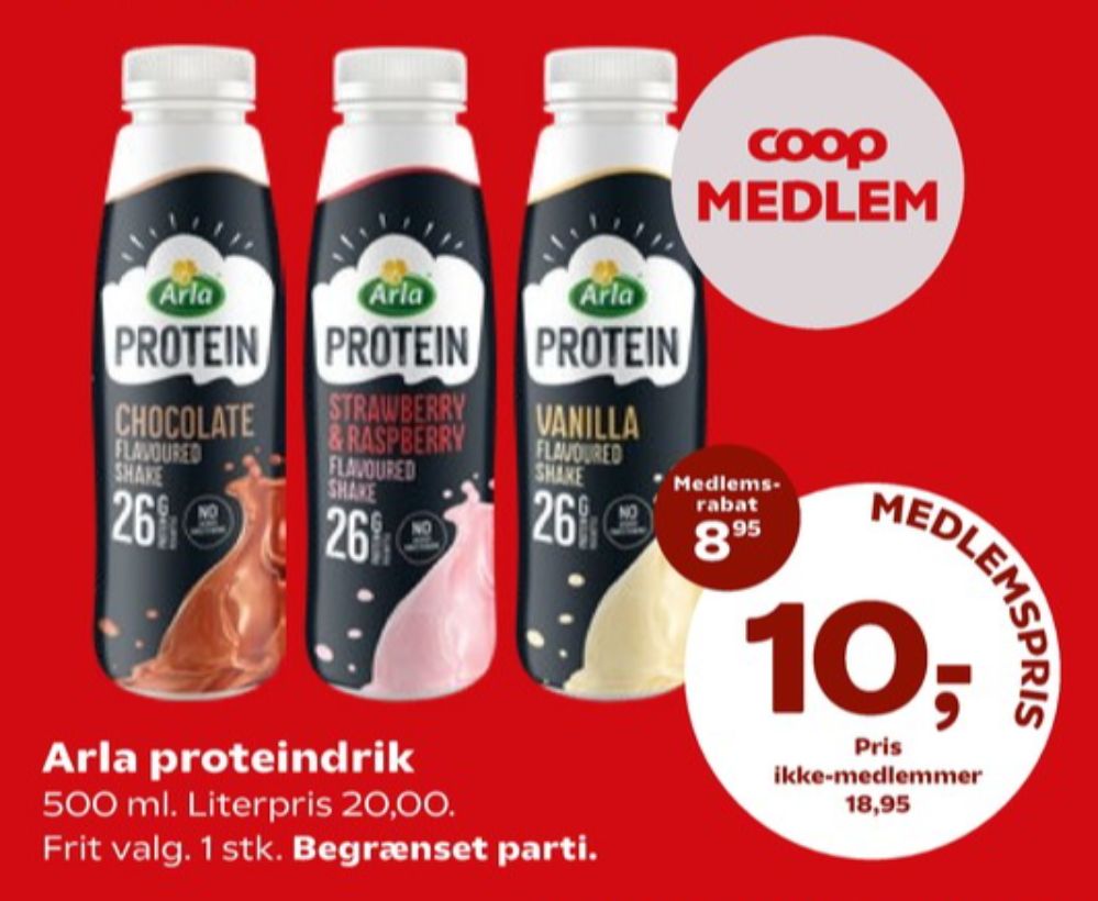 Arla Protein, Proteindrik Strawberry & Raspberry