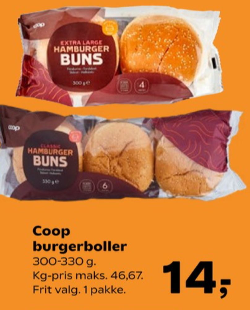 Coop, Hamburger Buns