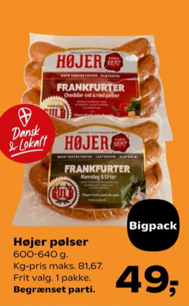 Højer Pølser, Frankfurter Ramsløg & Urter