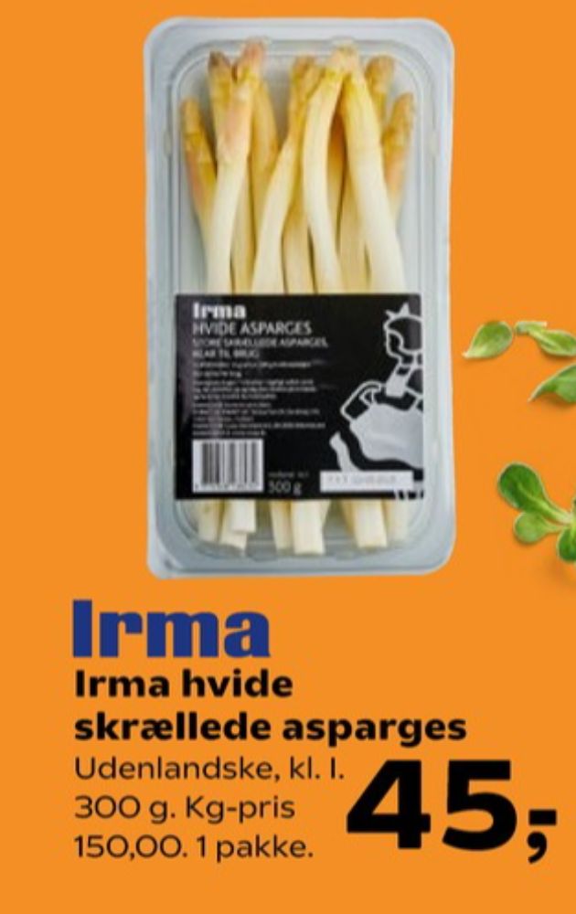 Irmas, Asparges