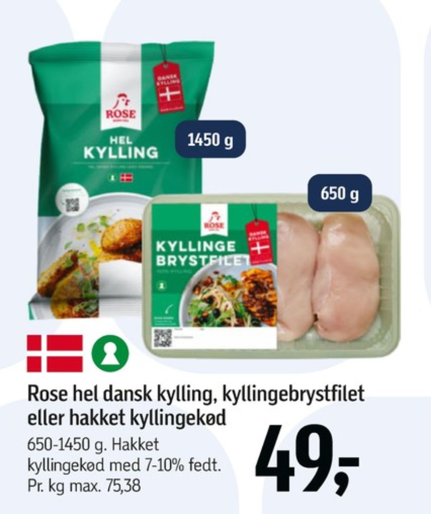 Rose, Kyllingebrystfilet