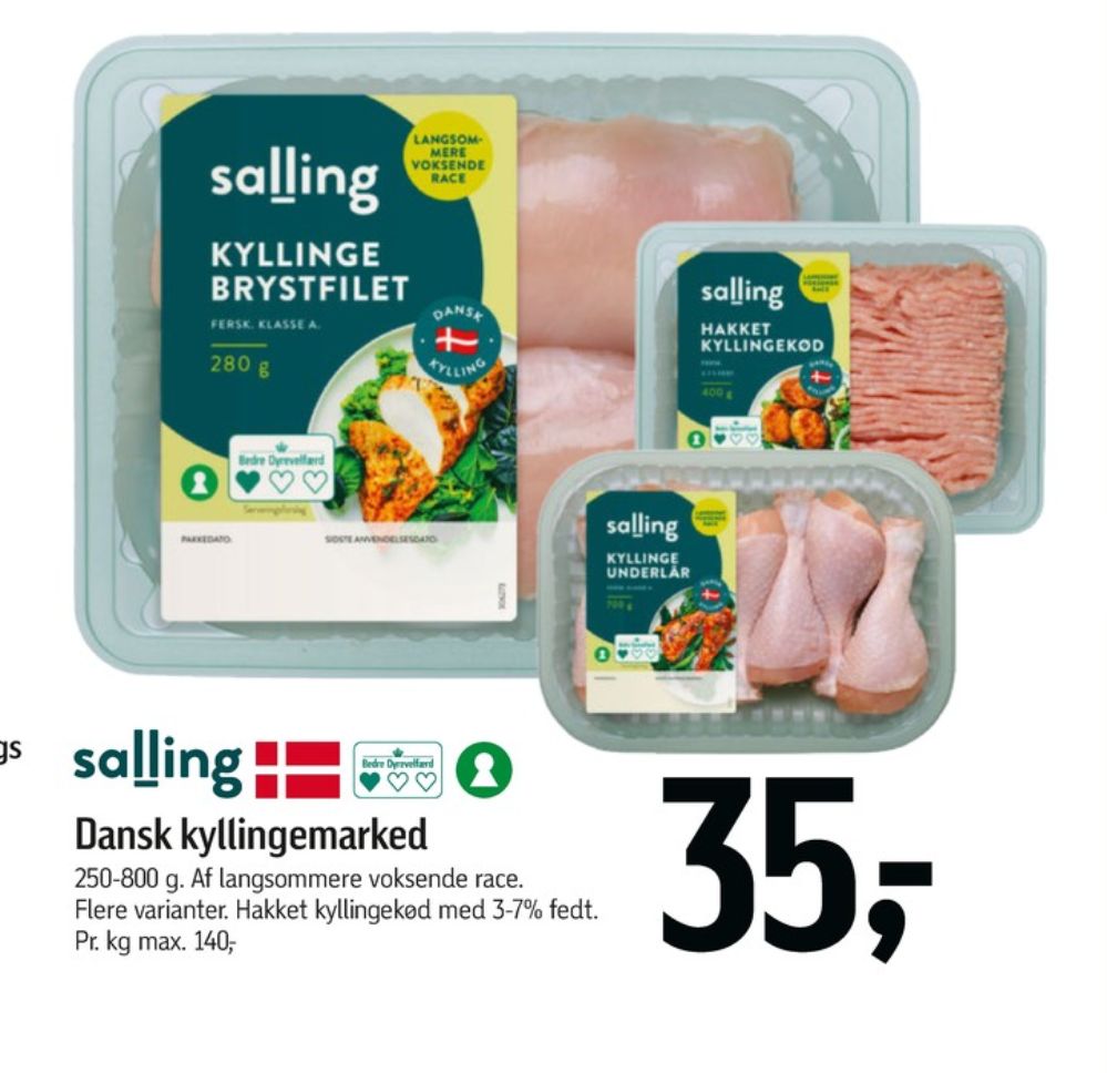 Salling, Kyllingebrystfilet