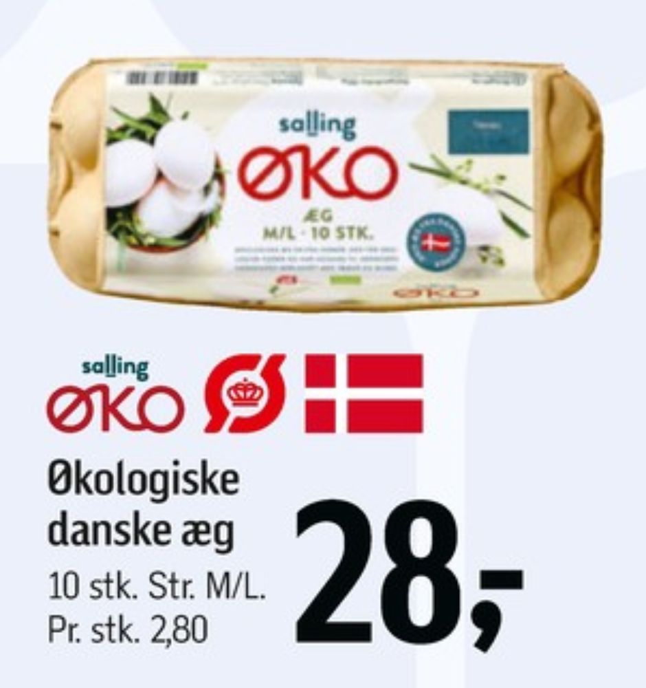 Salling ØKO, Æg M/L