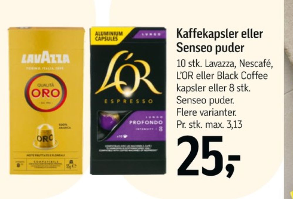 LOR Espresso Lungo Profondo, Kaffekapsler