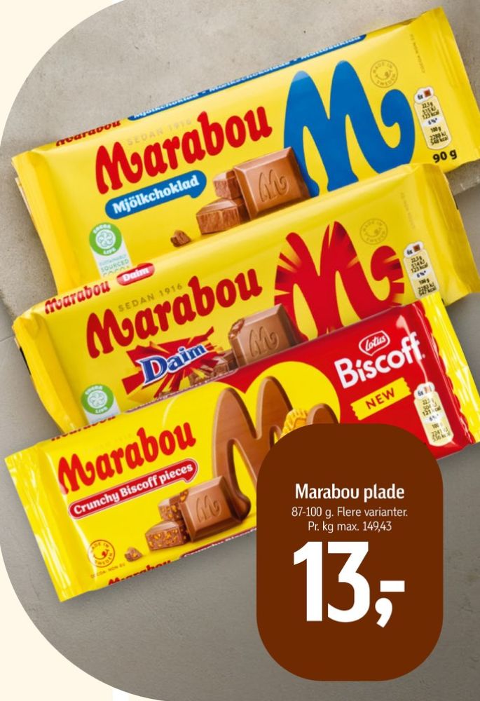 Marabou, Chokoladeplade Mjölk Choklad