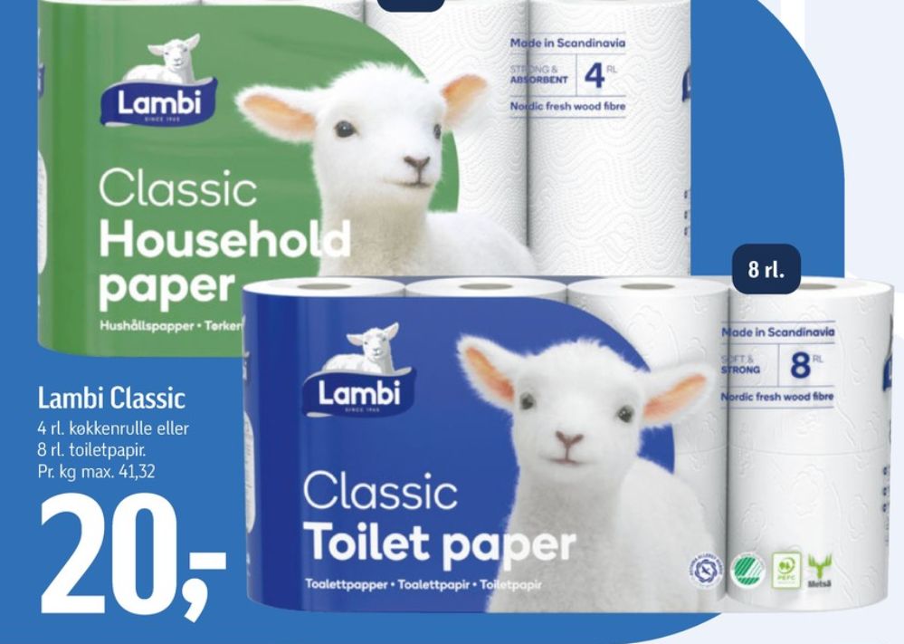 Lambi Classic, Toiletpapir