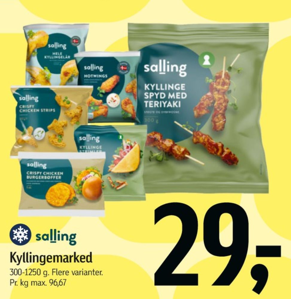 Salling, Kyllingespyd med Teriyaki