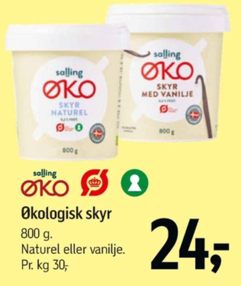 Salling ØKO, Vanilje Skyr 