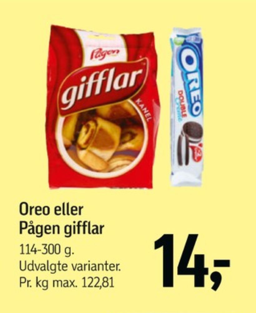 Pågen, Gifflar kanel