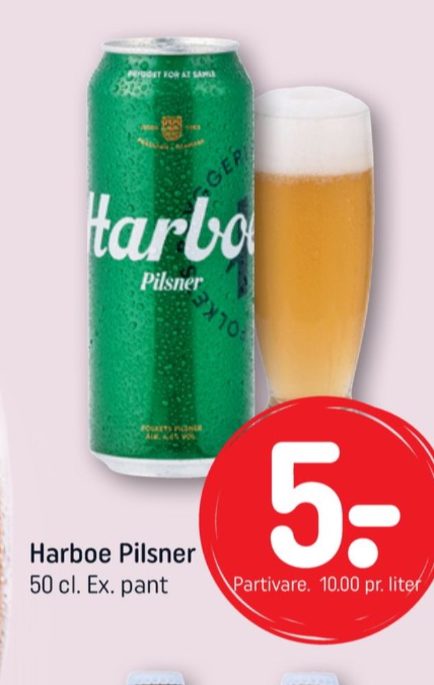 Harboe Pilsner, Øl