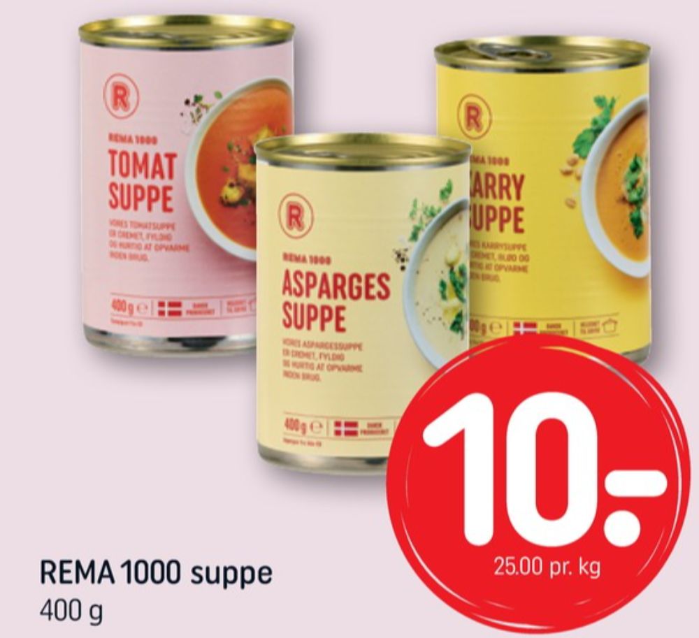 Rema 1000, Aspargessuppe