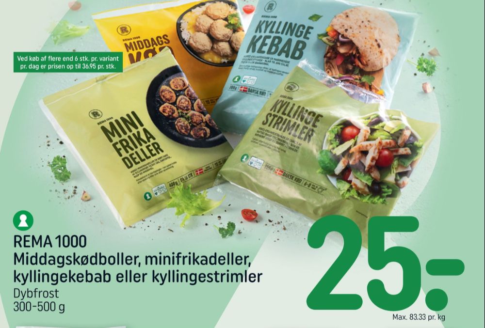 Rema 1000, Kyllingestrimler