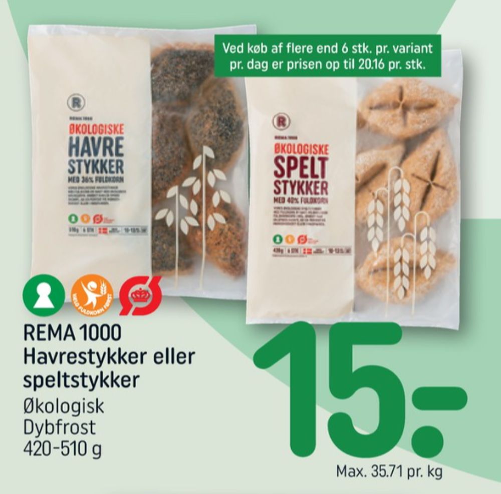Rema 1000, Havrestykker